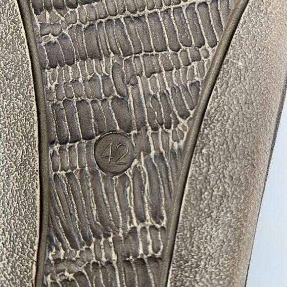 Wolky Nomad Sandals Flats Women's Size 42 Or 11 Black Leather Slip On - Picture 6 of 6